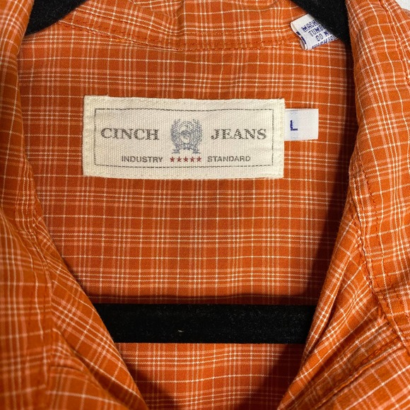 Cinch Jeans Plaid Shirt -Large - Picture 4 of 6
